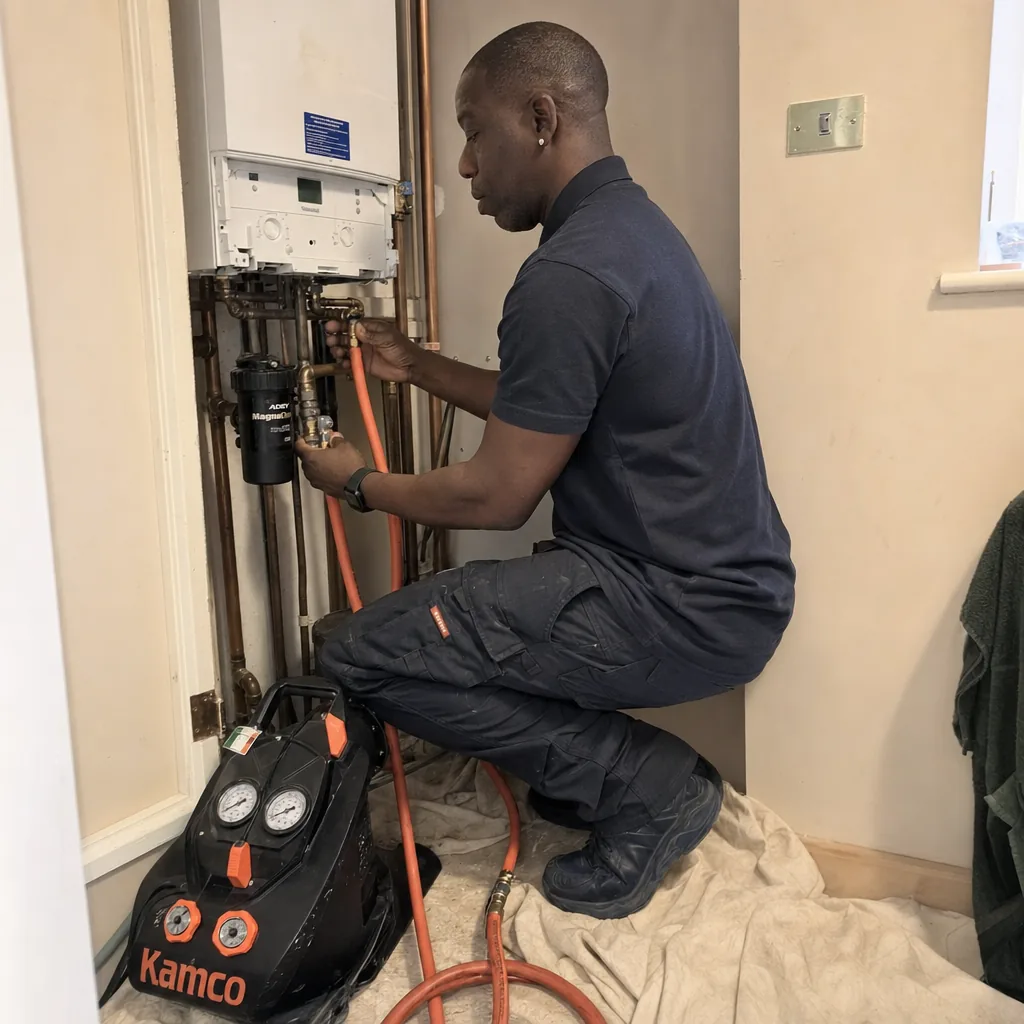 Better Call Wes, Power flush with Kamco kit + MagnaClean