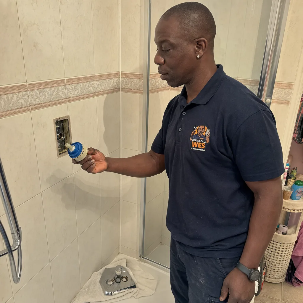Better Call Wes, Shower cartridge replacement