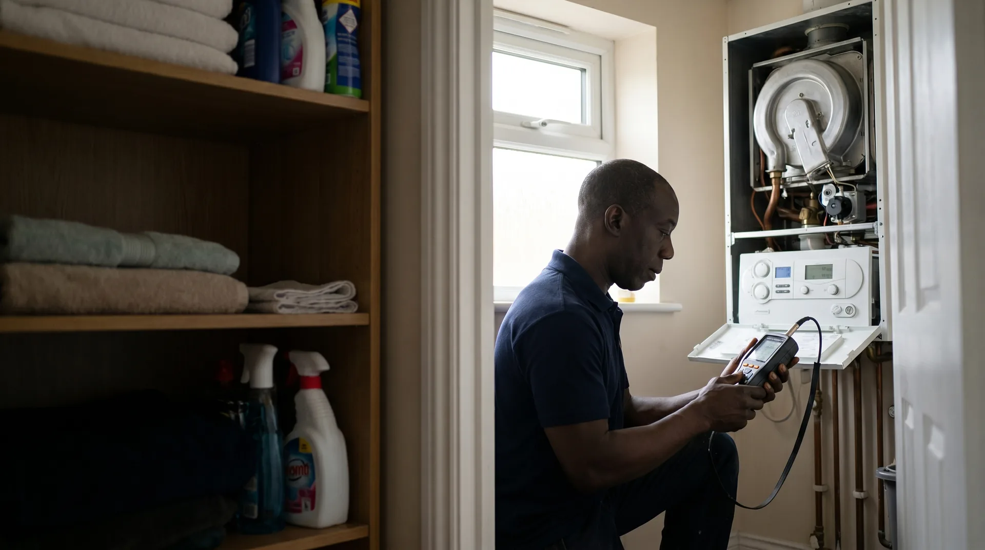 Wes on the job: Boiler Servicing in Southampton, £100 Annual Service